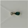 Image 14 : Pear-cut Emerald and Diamond Cluster Pendant