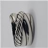 Image 2 : David Yurman Sterling Silver Crossover Cable Band