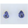 Image 1 : 2.00 CTW Tanzanite Solitaire Earrings