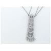 Image 1 : Graduating Concentric Circle Diamond Chandelier Necklace