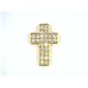 Image 1 : 14K Yellow Gold Cross with .99 CTW Diamond