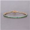 Image 8 : Elegant Emerald Straight Line Tennis Bracelet