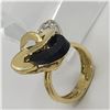 Image 8 : Onyx in Motion 18K Diamond & Onyx Ring
