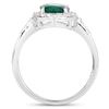 Image 2 : Zambian Emerald and Diamond Halo Ring