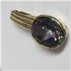 Image 1 : Large Bezel-Set Green Mystic Topaz Pendant