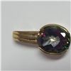 Image 2 : Large Bezel-Set Green Mystic Topaz Pendant
