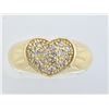 Image 1 : Classic Pave' Diamond Heart Ring