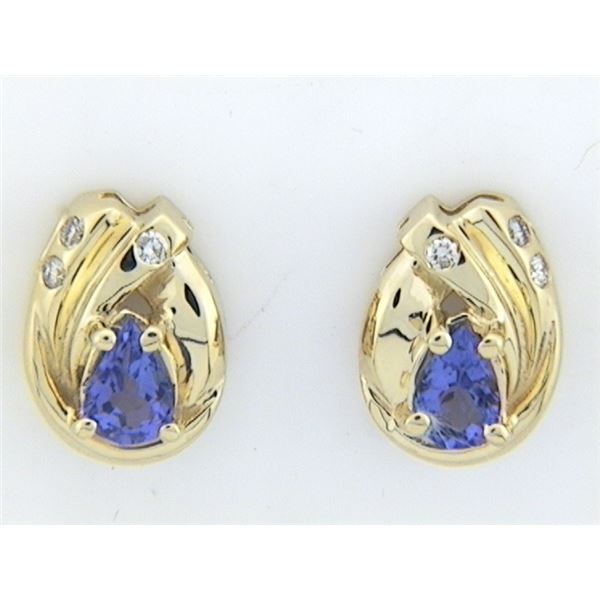 Timeless Tanzanite and Diamond Earrings