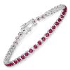 Image 1 : Mozambique Ruby Line Bracelet-Eternity Bracelet