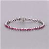 Image 3 : Mozambique Ruby Line Bracelet-Eternity Bracelet