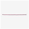 Image 4 : Ruby and Bezel-Set Diamond Tennis Bracelet