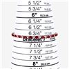 Image 6 : Ruby and Bezel-Set Diamond Tennis Bracelet