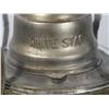 Image 2 : VINTAGE/ ANTIQUE WHITE STAR OIL LAMP WITH CHIMNEY