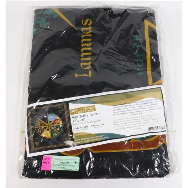 NEW PAGAN CALENDAR HIGH QUALITY TAPESTRY