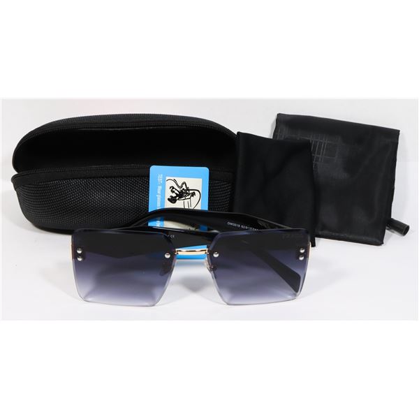 NEW PRADA MILANO BLACK & SILVER SUNGLASSES