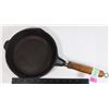 Image 1 : NICE WOOD HANDLED CAST IRON PAN