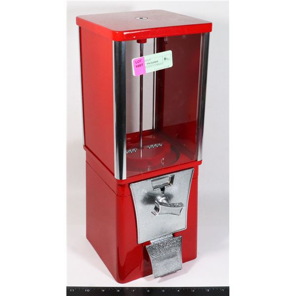 VINTAGE 25 CENT GUMBALL MACHINE (NO KEY)