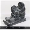Image 1 : MADE IN CANADA INUIT WINTER SLED SCENE FIGURINE