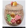 Image 1 : VINTAGE  BASKET COOKIE JAR NO DAMAGE
