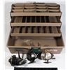 Image 1 : OLD PAL TACKLE BOX WITH THREE VINTAGE