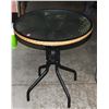 Image 1 : GLASS TOP INDOOR/ OUTDOOR TABLE