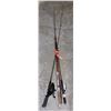 Image 1 : LOT OF 3 USED FISHING RODS, TWO HAVE REELS