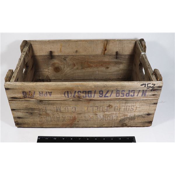 VINTAGE WOOD CRATE BOX