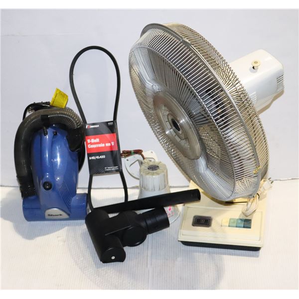 LOT OF MISC ITEMS INC. SMALL SHARK VACUUM