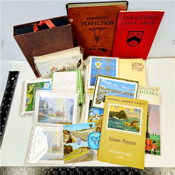 VINTAGE STATIONARY BOOKLETS OF POSTCARDS