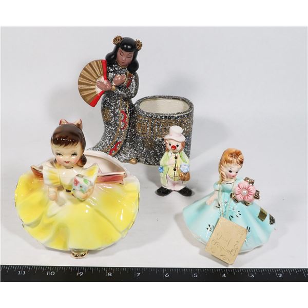 VINTAGE DECORATIVE ITEMS JOSEF ORIGINALS GIRL