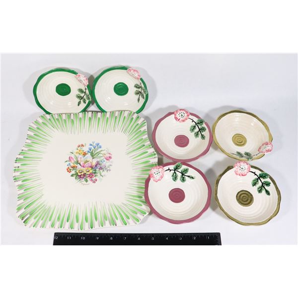 VINTAGE GENUINE STAFFORDSHIRE HAND PAINTED