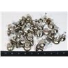 Image 1 : BAG OF SILVER CUPBOARD KNOBS APPROX 40+