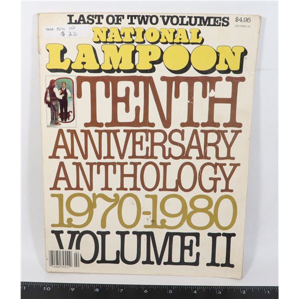 NATIONAL LAMPOON TENTH ANNIVERSARY VOLUME II BOOK
