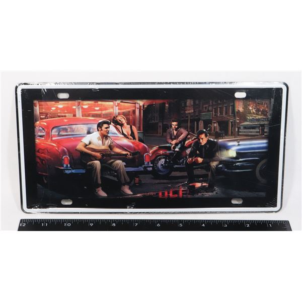 NEW METAL ELVIS, MARILYN, CASH LICENSE PLATE