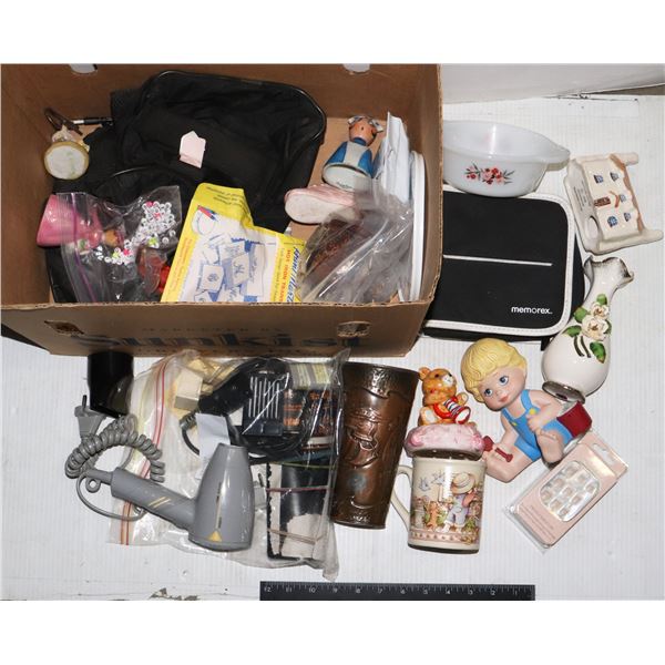 UNCLAIMED BOX OF MISC ITEMS INCLUDING