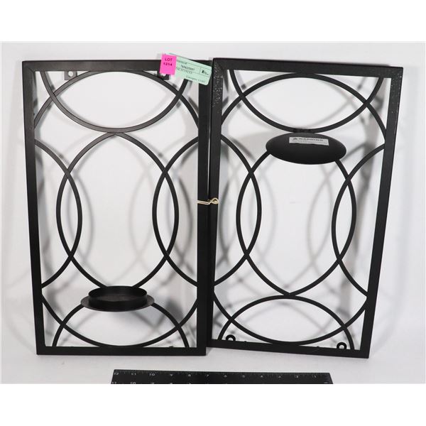 TWO METAL SCONCES