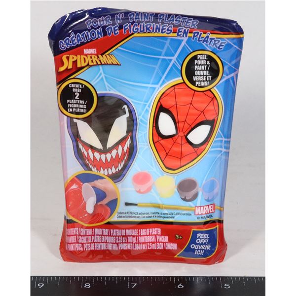 NEW SPIDERMAN AND VENOM POUR N' PAINT PLASTER