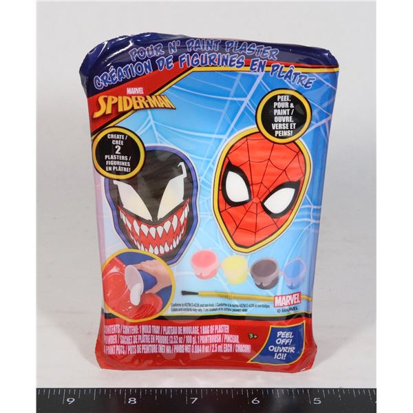 NEW SPIDERMAN AND VENOM POUR N' PAINT PLASTER