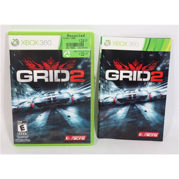 XBOX 360 GRID 2 VIDEO GAME