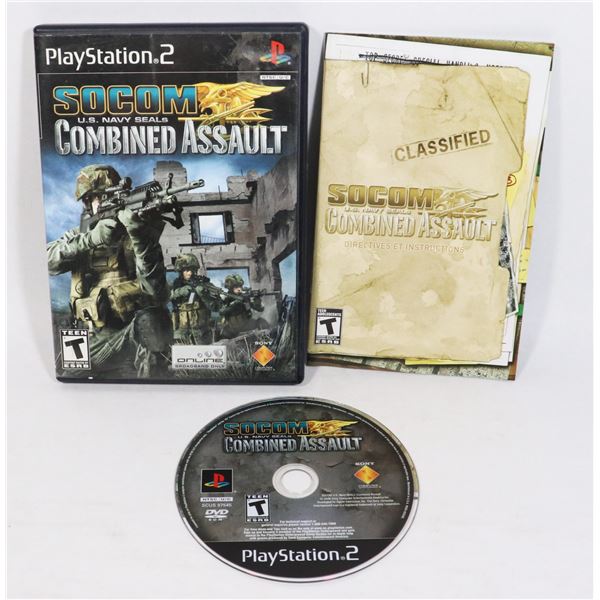 PS2 SOCOM U.S. NAVY SEALS COMBINED ASSAULT VIDEO