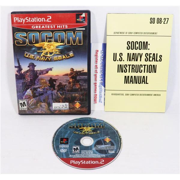 PS2 SOCOM U.S. NAVY SEALS VIDEO GAME