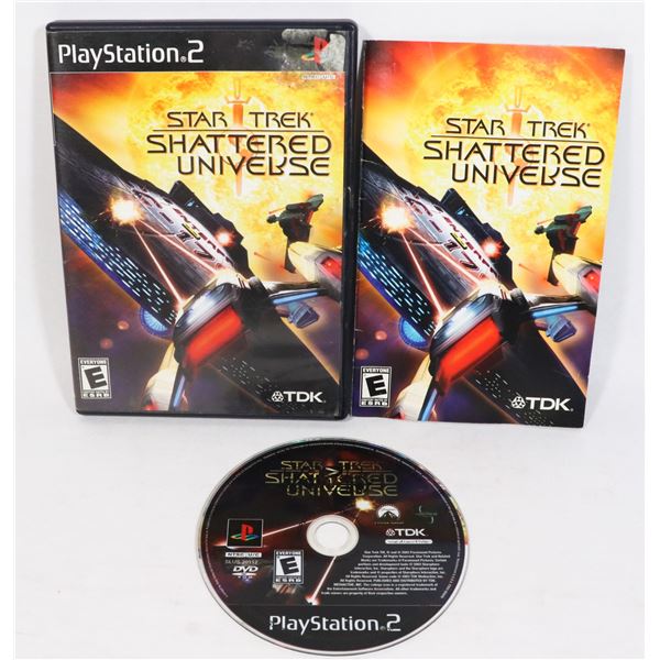 PS2 STAR TREK SHATTERED UNIVERSE VIDEO GAME