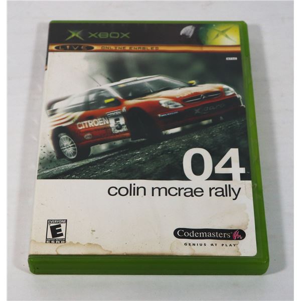 XBOX COLIN MCRAE RALLY 04 GAME