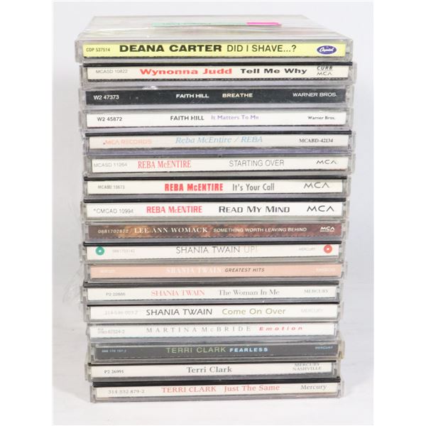 BUNDLE OF WOMEN COUNTRY ARTIST CDS INCLUDING