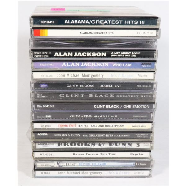 BUNDLE OF ASSORTED MALE COUNTY SINGERS INCLUDING