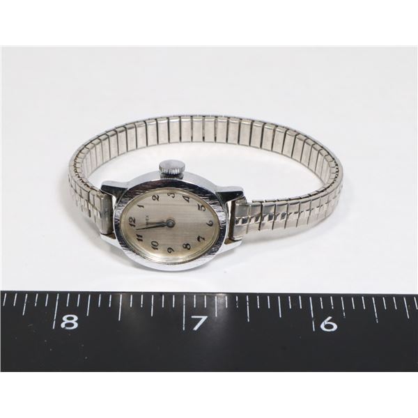 SILVER TONE TIMEX WATCH