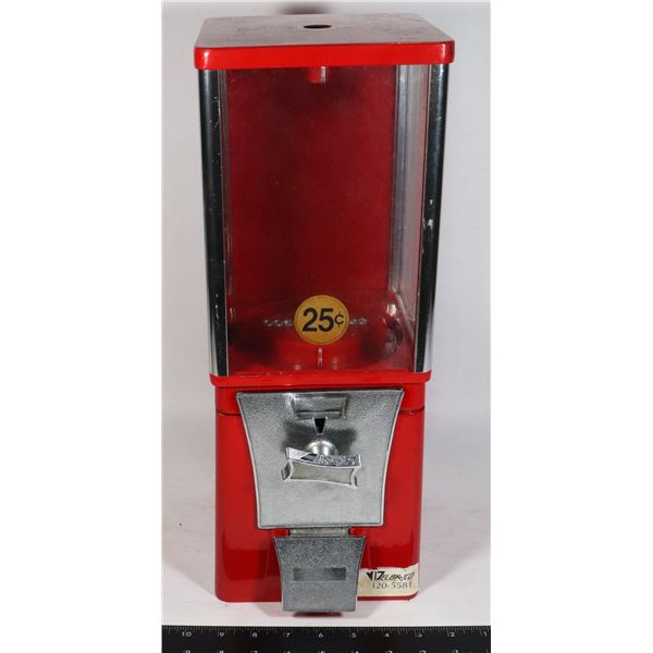 VINTAGE 25 CENT GUMBALL MACHINE