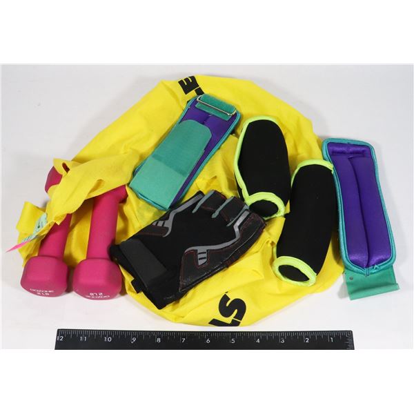 2 LB.DUMBELLS & LEG WEIGHTS