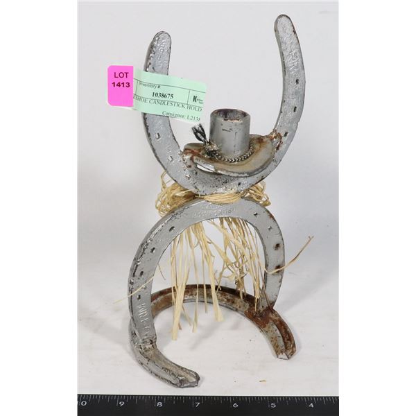 HORSESHOE CANDLESTICK HOLDER