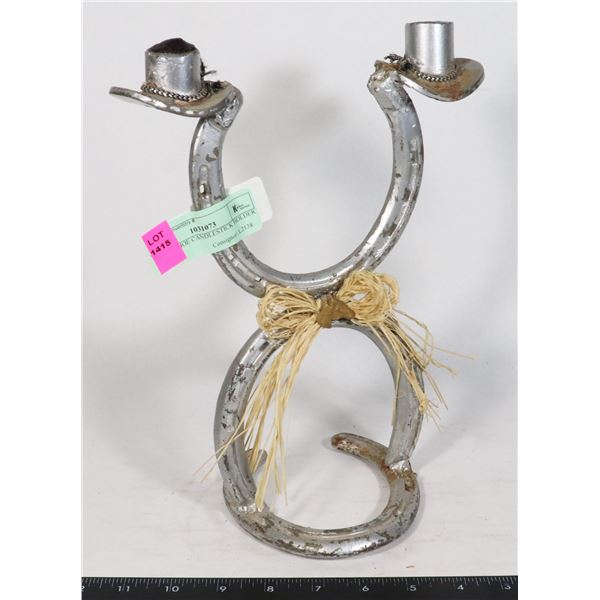 HORSESHOE CANDLESTICK HOLDER